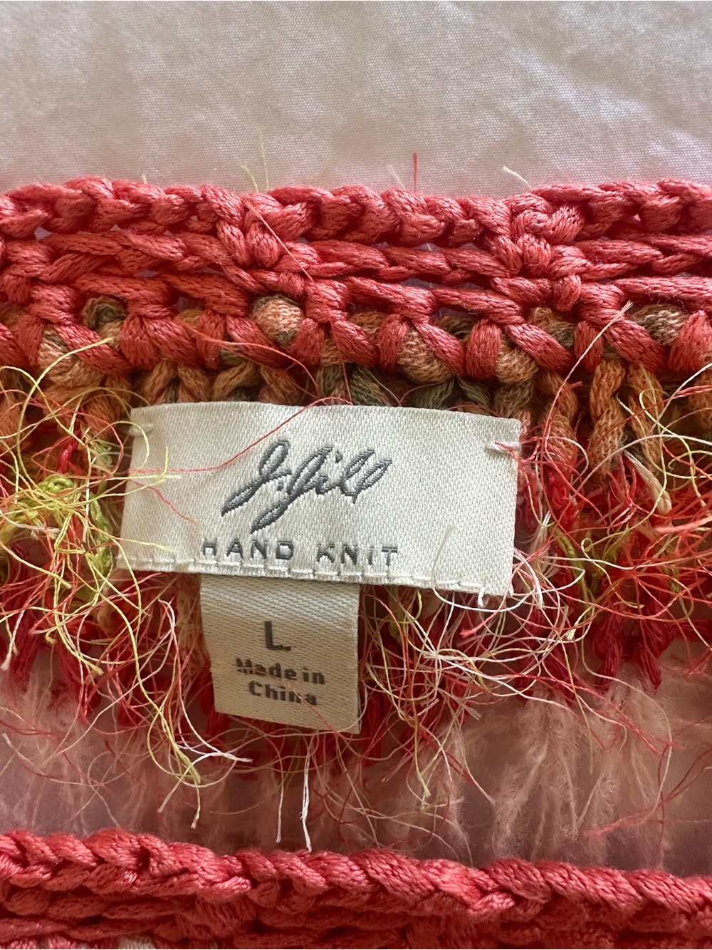 J. Jill open-knit spring sweater, size large - Picture 4 of 11